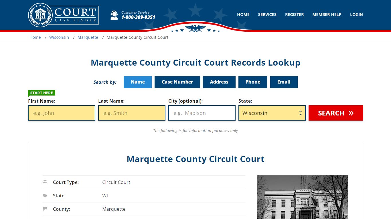 Marquette County Circuit Court Records Lookup