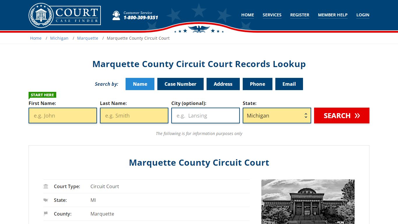 Marquette County Circuit Court Records Lookup - CourtCaseFinder.com